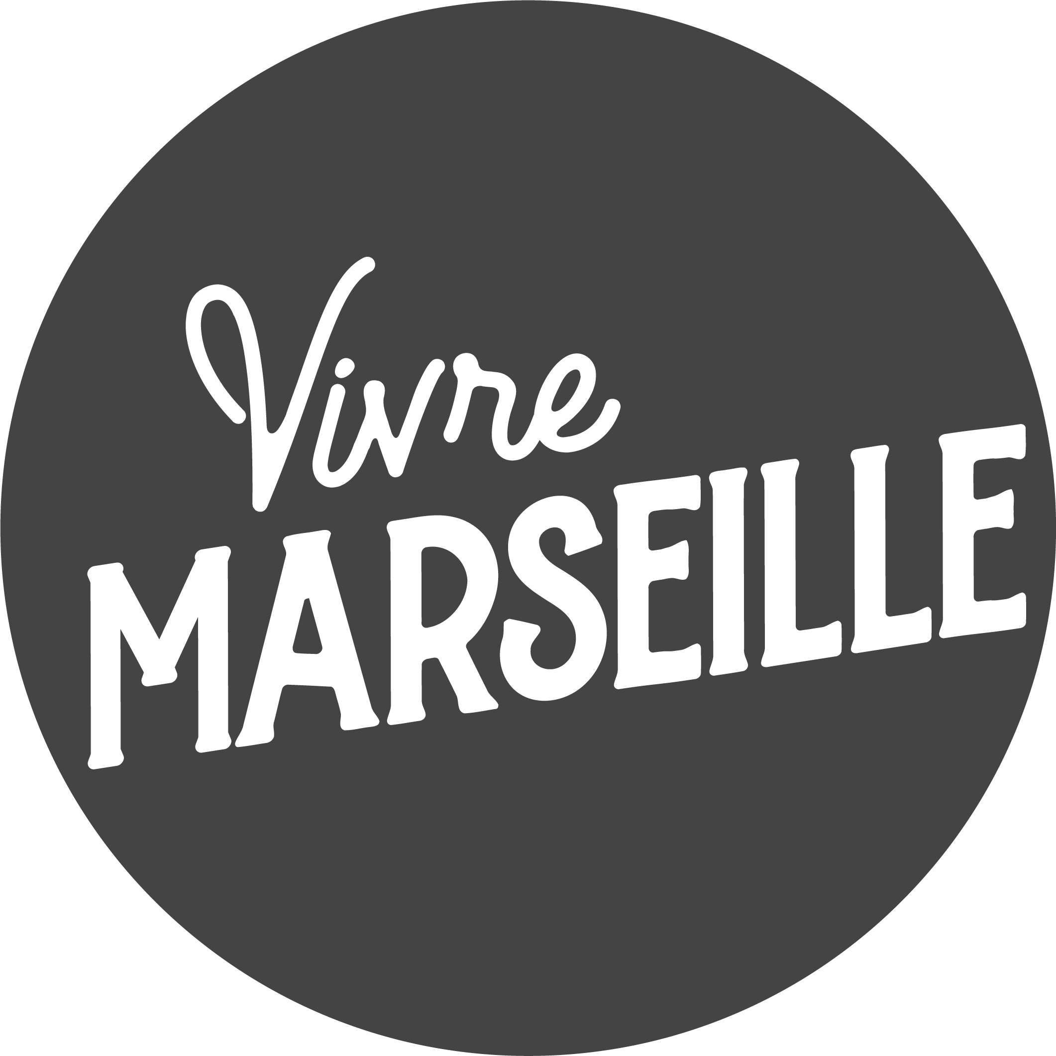 Logo Vivre Marseille - Gris